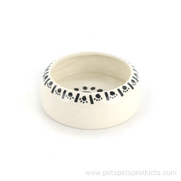 Custom Logo Ceramic Pets Dog Feeding Bowl